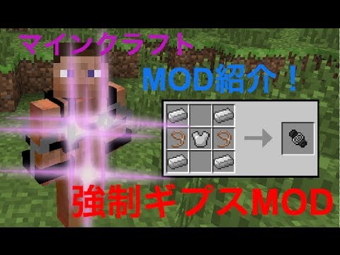 【Minecraft】MOD紹介！「強制ギプスMOD」