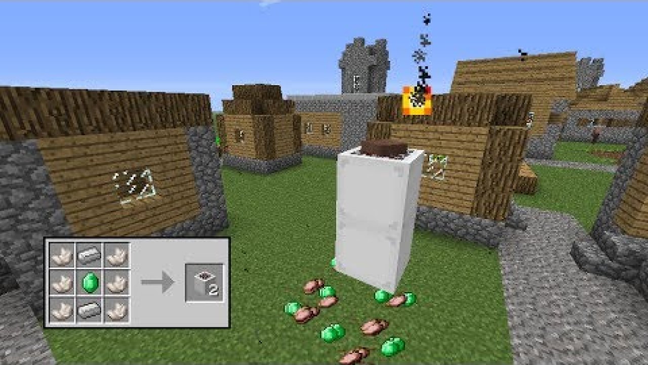 Minecraft 村人をミキサーでバラバラに Mod紹介 マイクラ動画